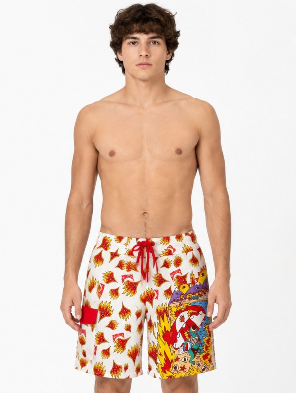 Magic The Gathering MagiCon Barcelona Swim Trunks Shorts Men's S Pocket